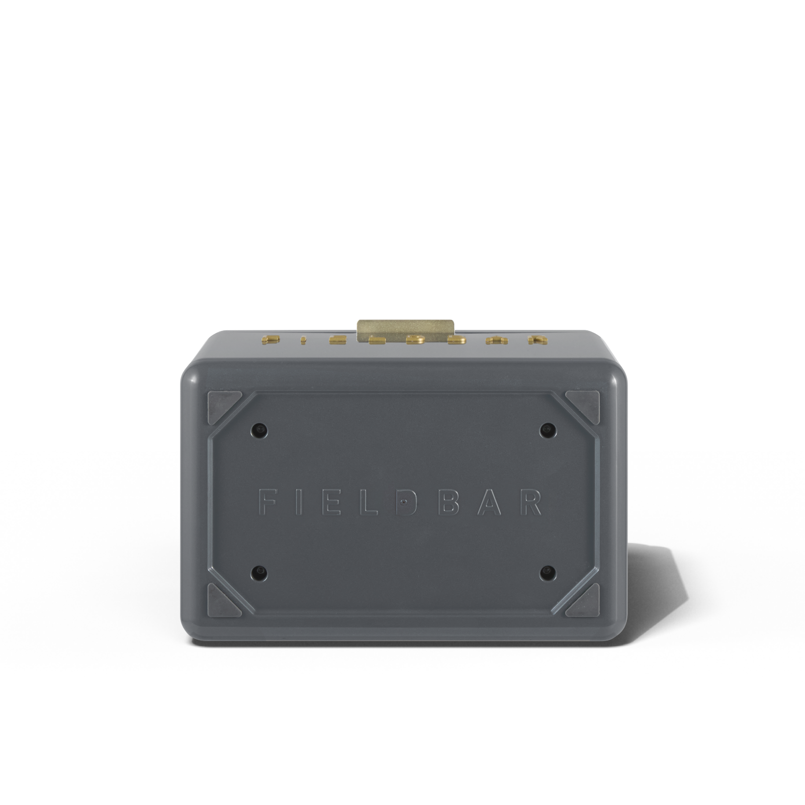 Compact mini bar cooler box Oyster Grey base