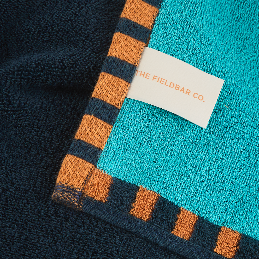 The Seabed Beach & Bath Towel / Sea Boat Blue