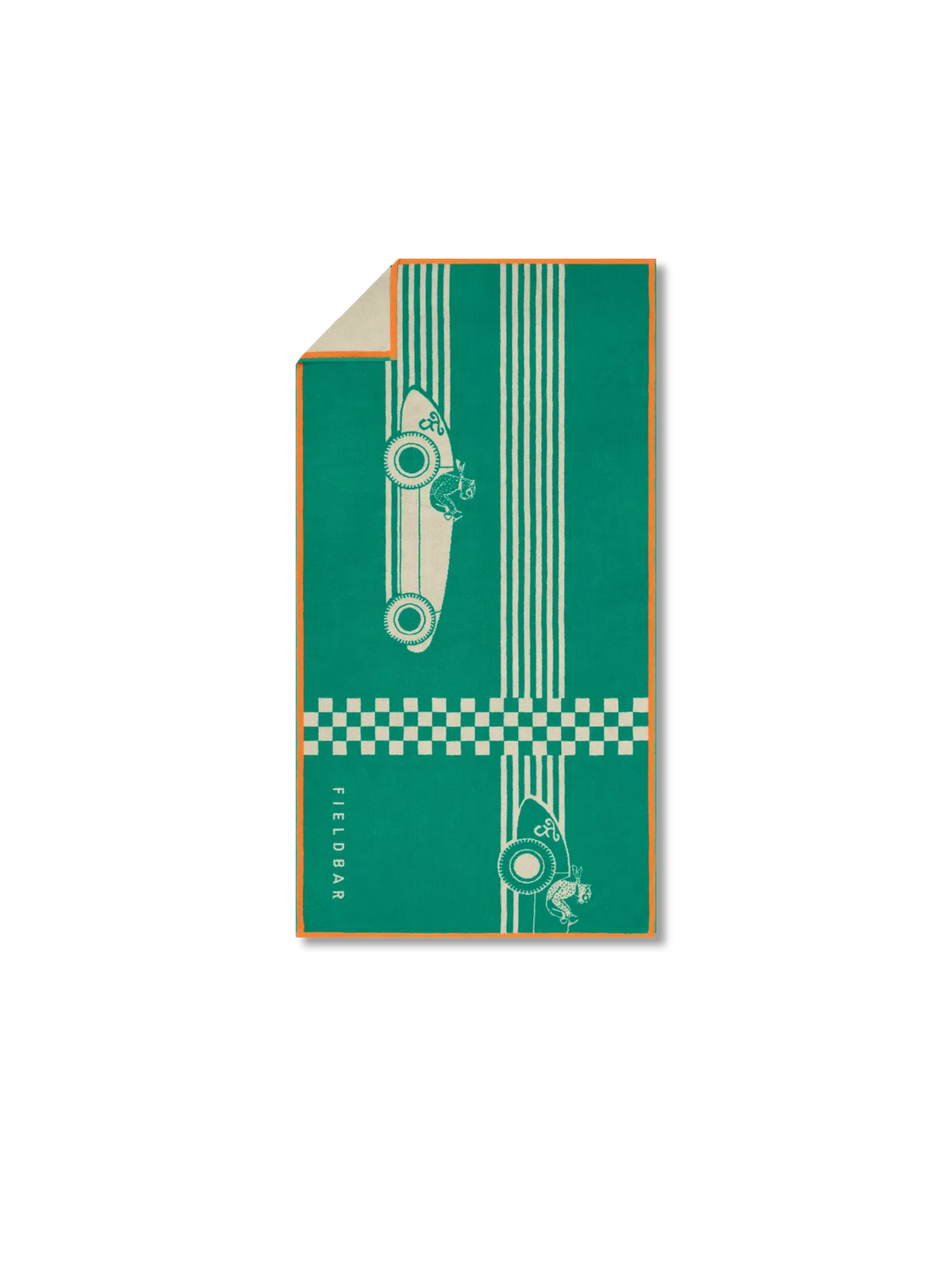 Seabed Beach & Bath Towel / Racing Checks