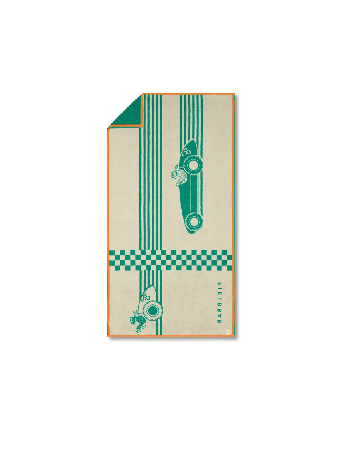 Seabed Beach & Bath Towel / Racing Checks