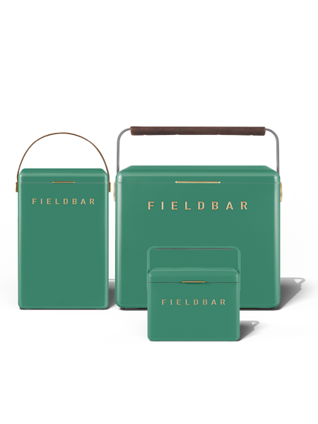 Cooler Box Trio Parisian Green – Mini Bar, Drinks Box & Gin Trunk