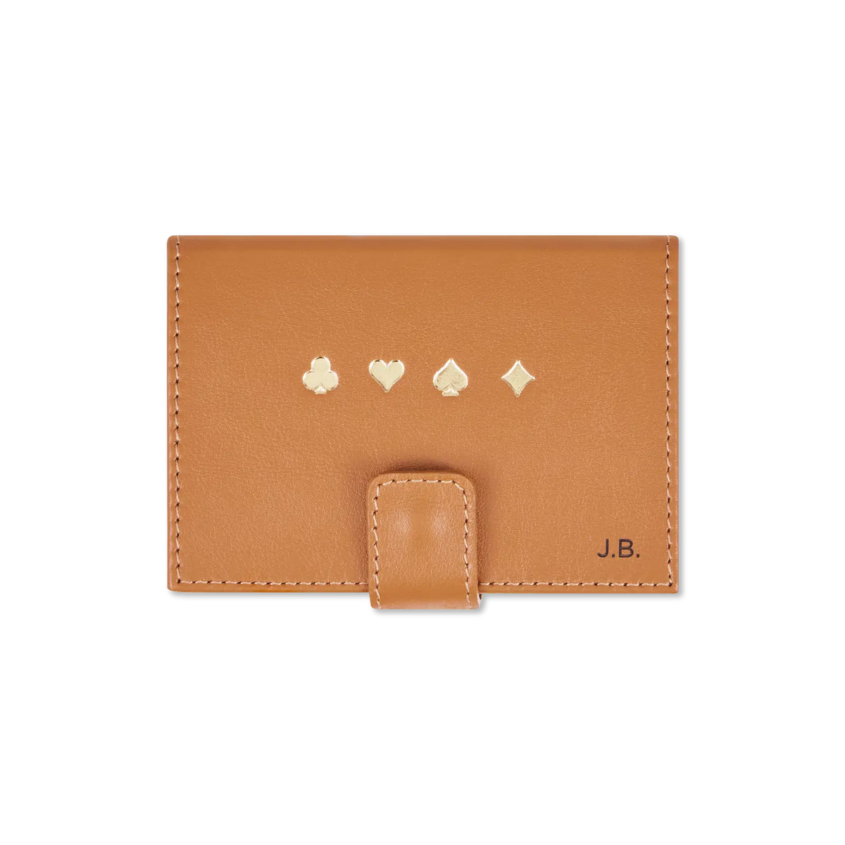 Playing Cards In Leather Travel Case