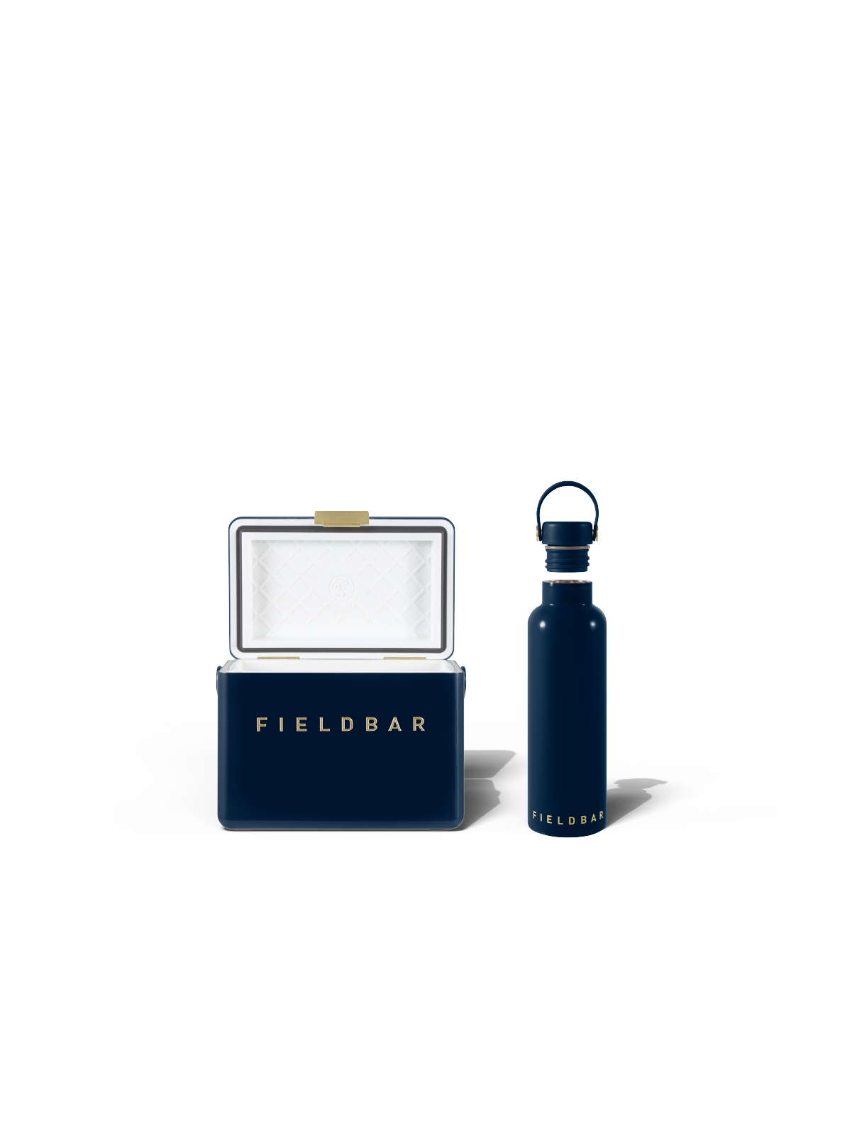 Sea Boat Blue Mini Bar cooler and Field Bottle – Fieldbar Cape Town