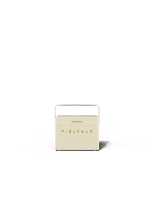 Mini Bar Cooler Box Safari White front view