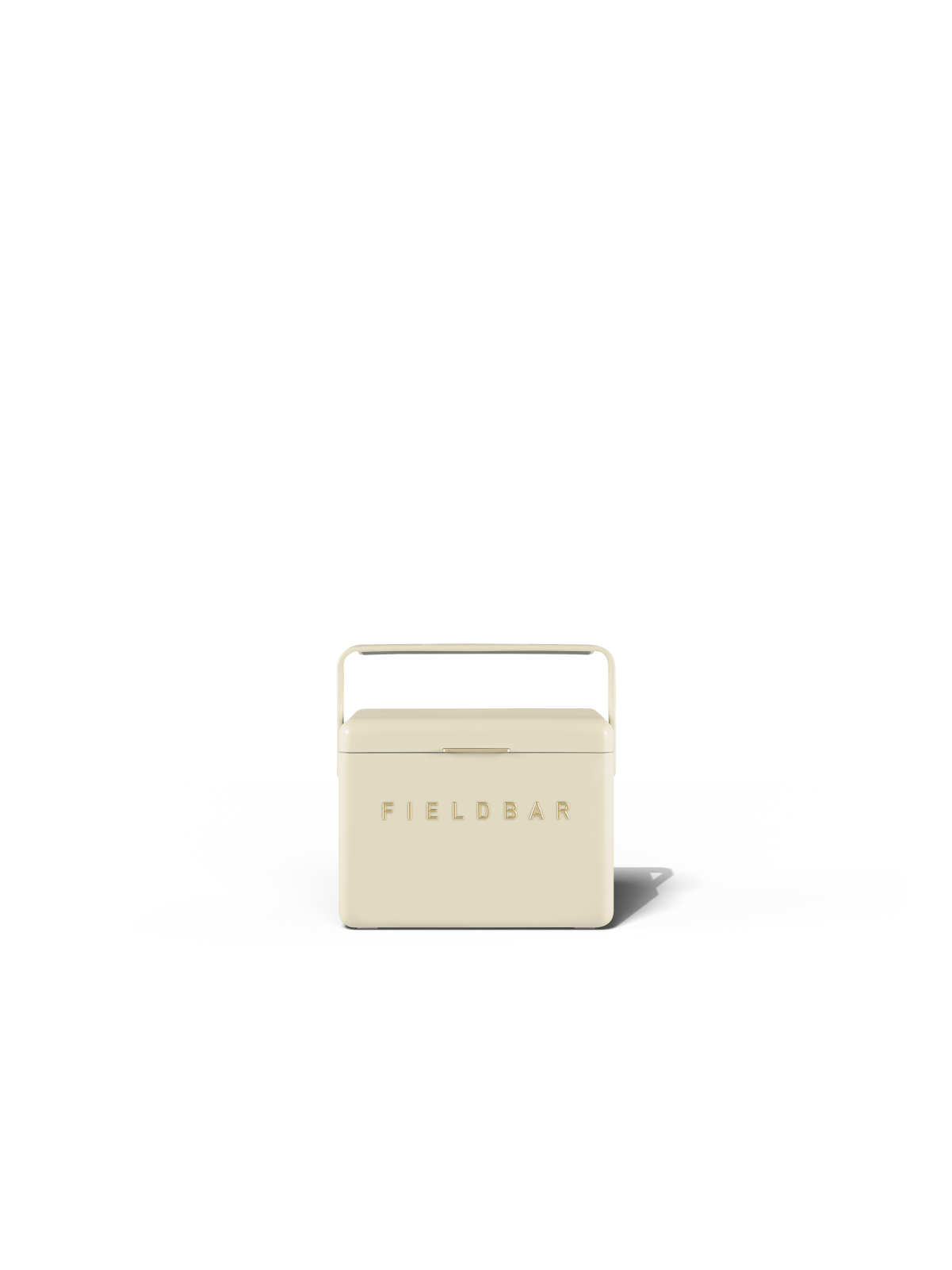 Mini Bar Cooler Box Safari White front view