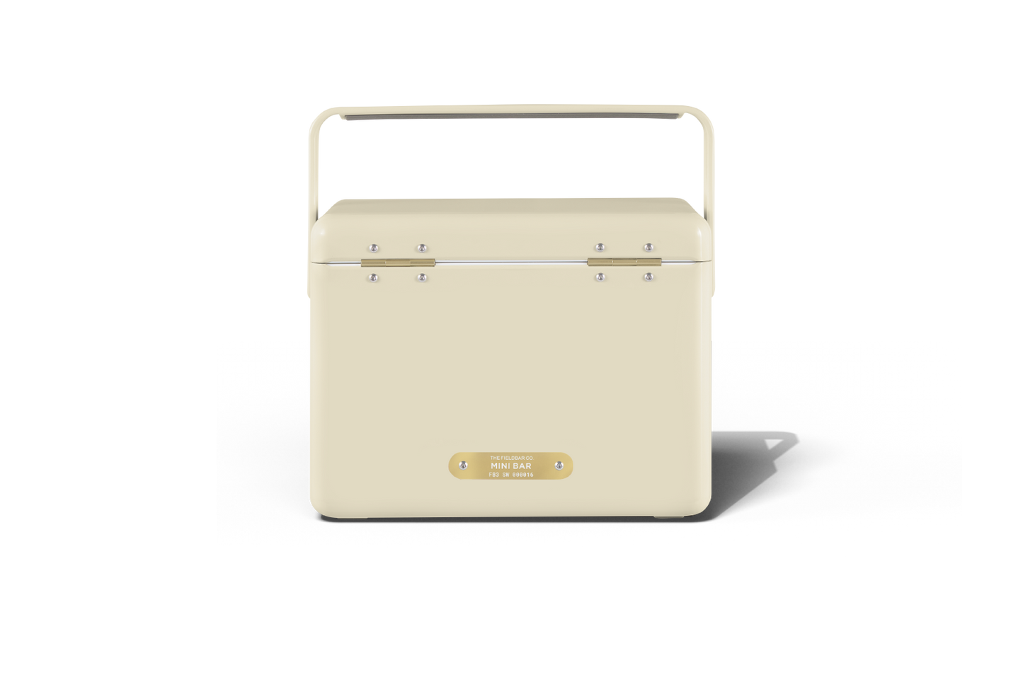 Safari White mini bar hardcase cooler box back view