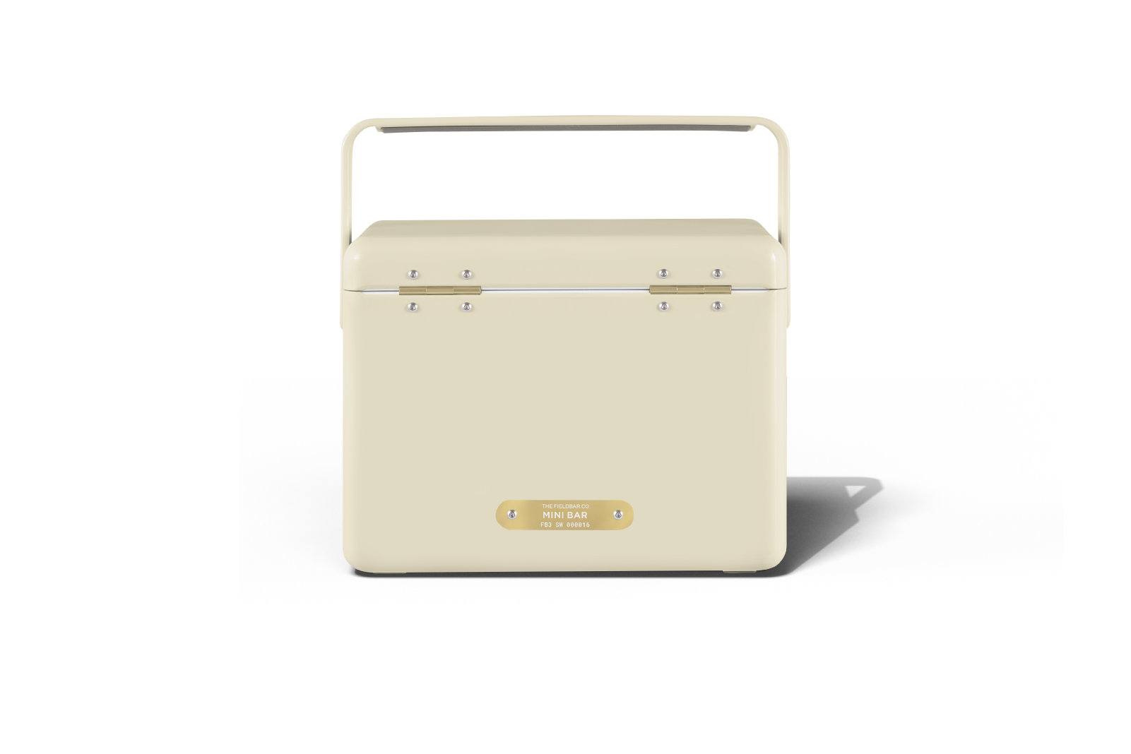 Safari White mini bar hardcase cooler box back view