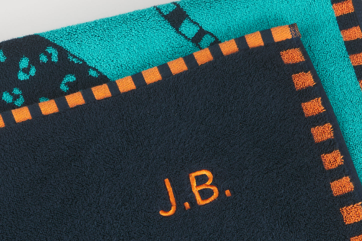 Seabed Beach & Bath Towel / Sea Boat Blue