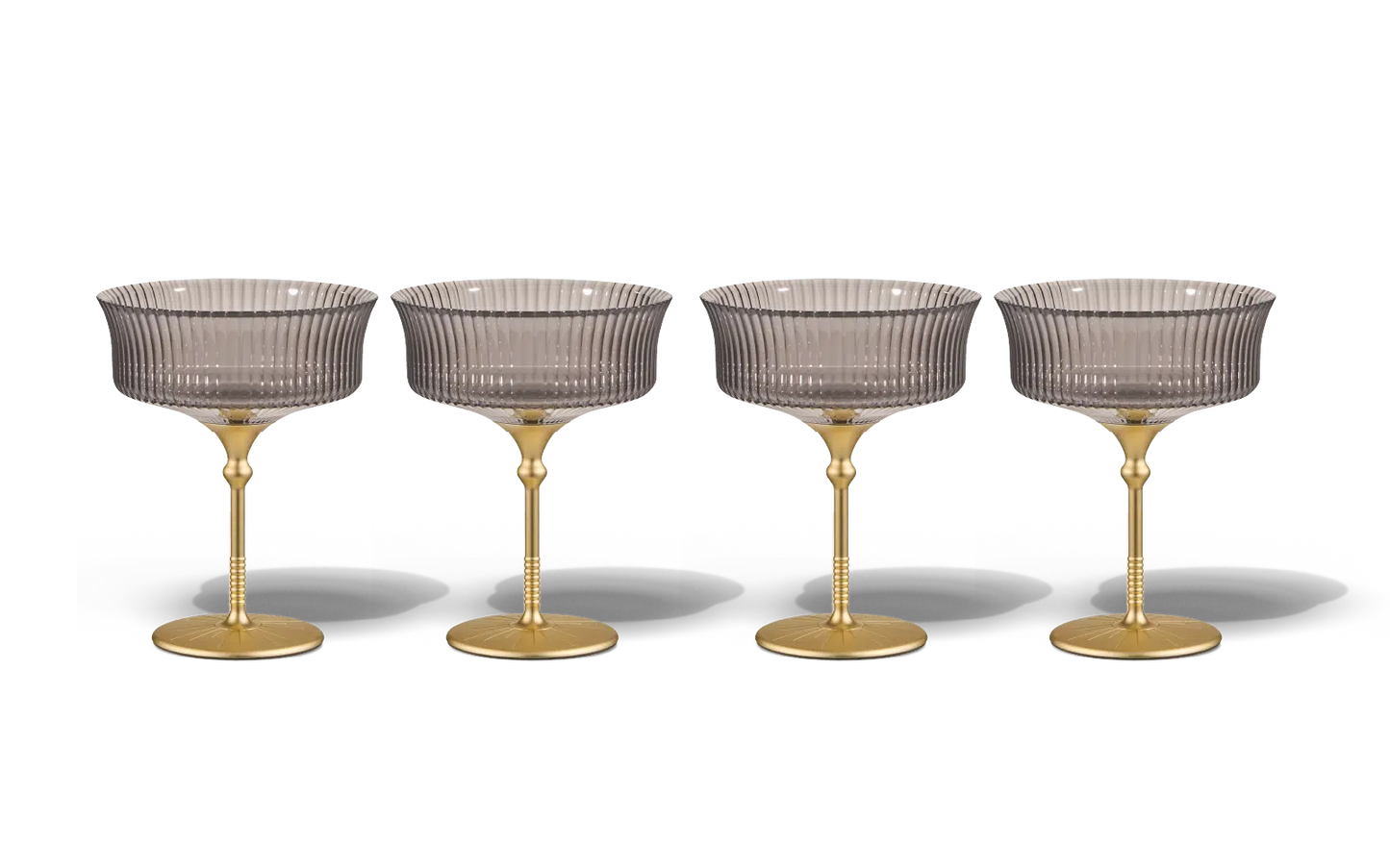 Sun Glasses Coupe Set of 4 / Oyster Grey