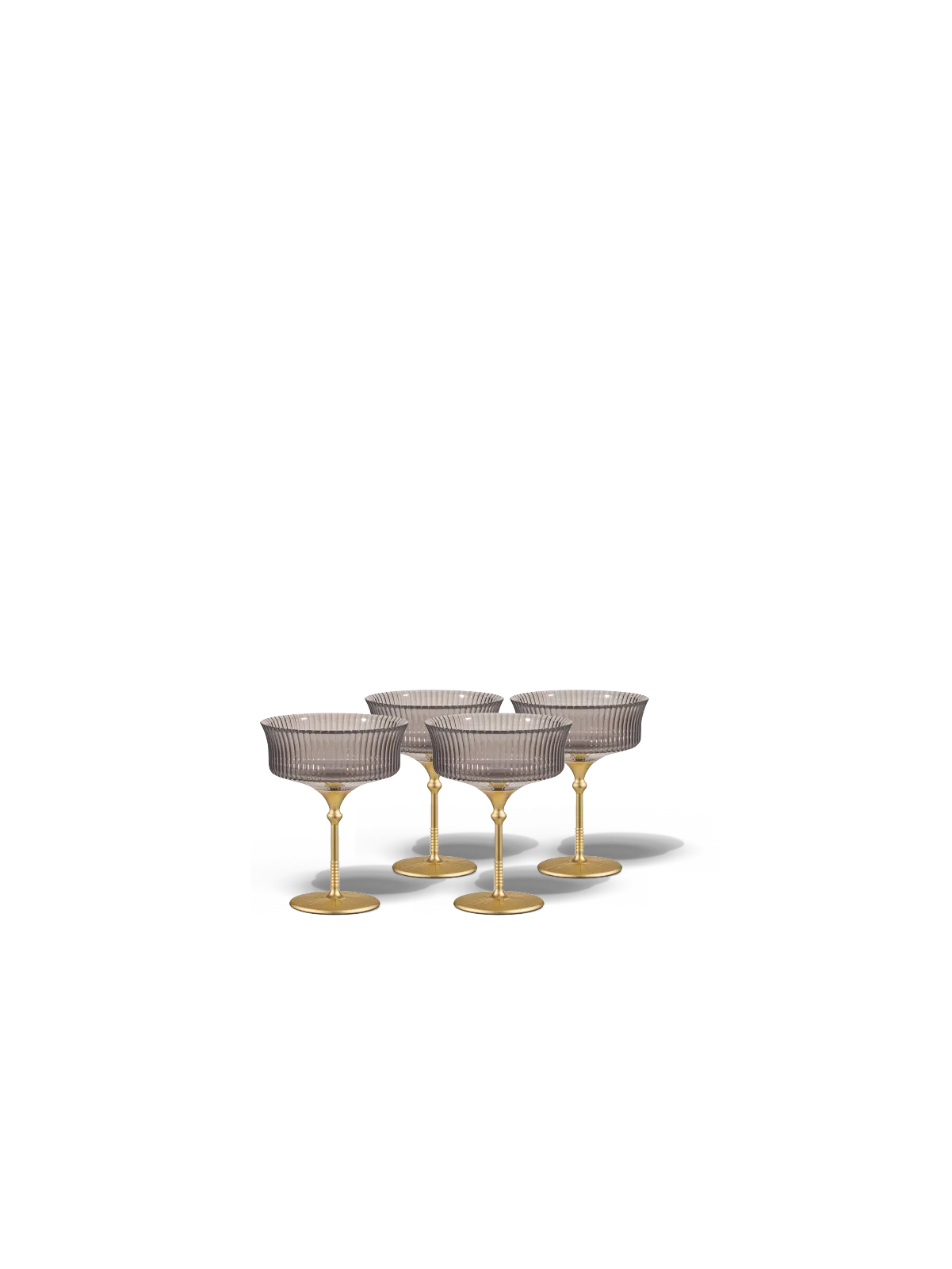 Sun Glasses Coupe Set of 4 / Oyster Grey