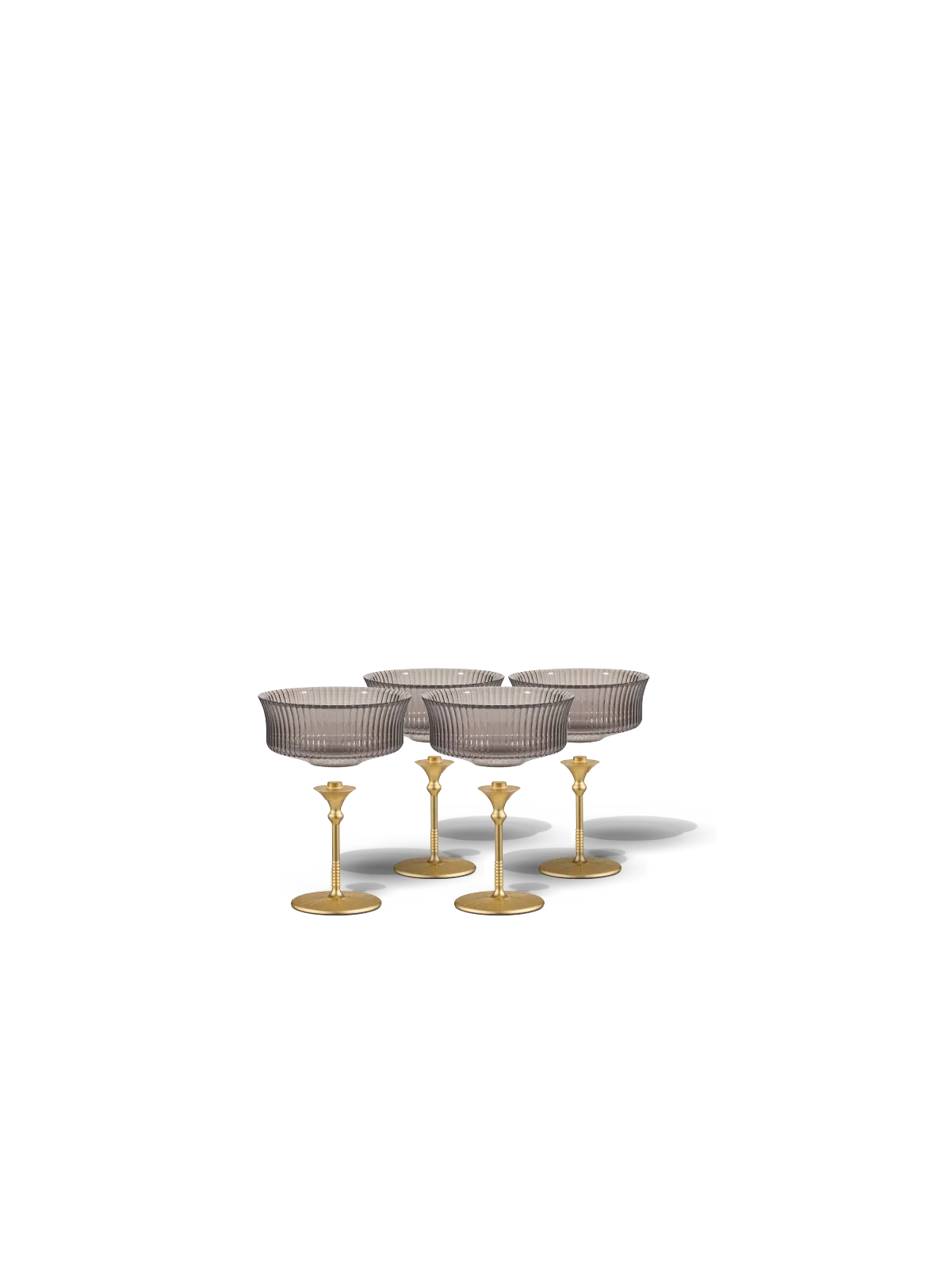 Sun Glasses Coupe Set of 4 / Oyster Grey