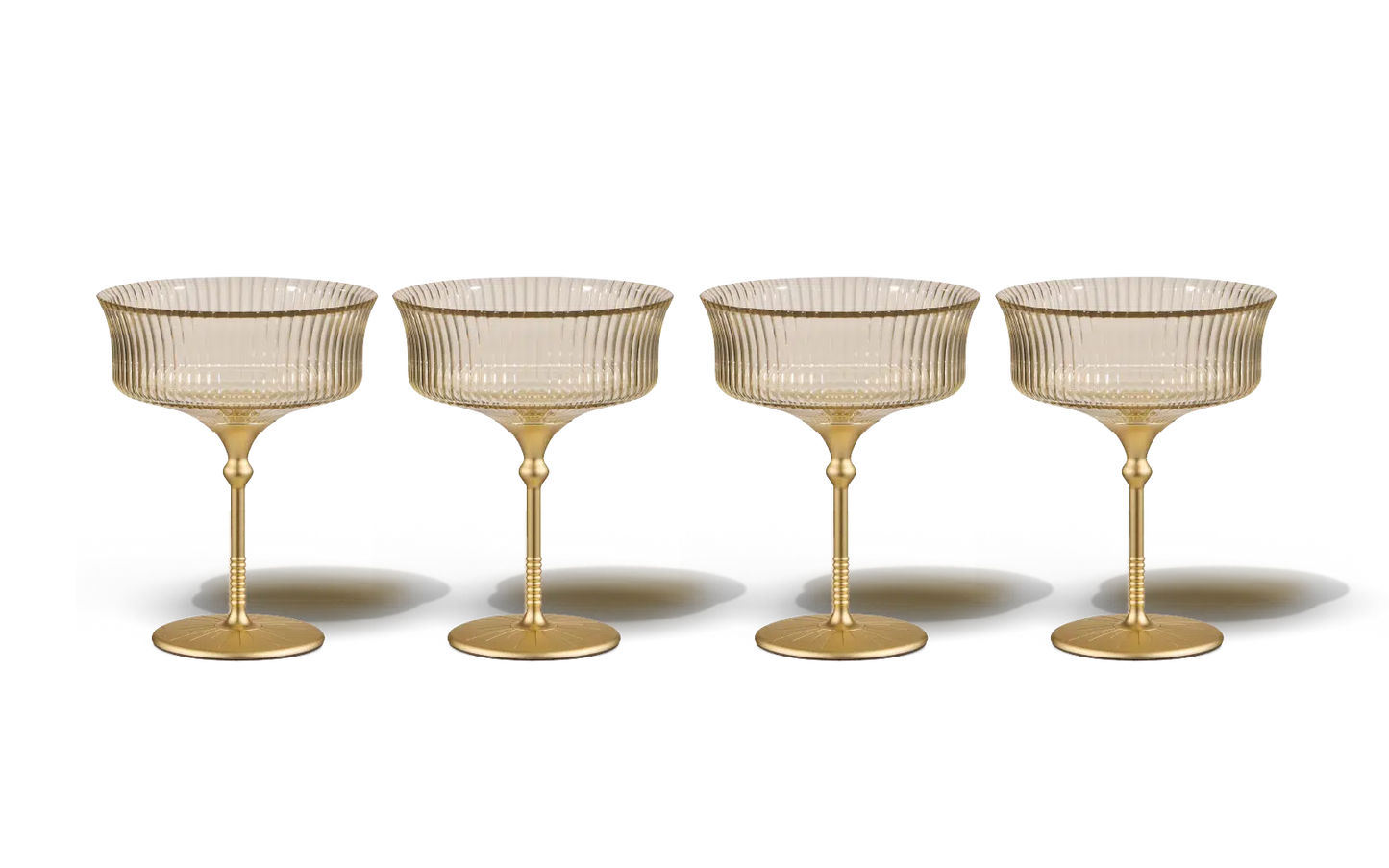 Sun Glasses Coupe Set of 4 / Safari White