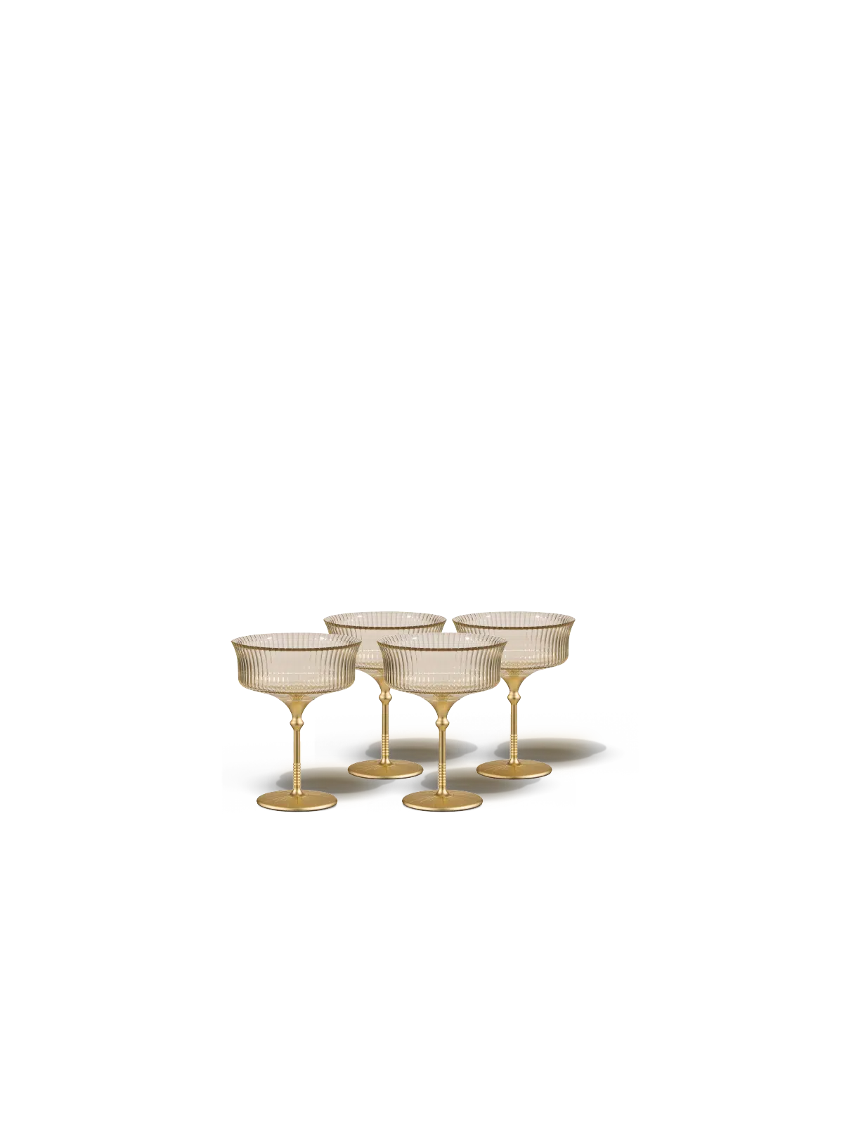 Sun Glasses Coupe Set of 4 / Safari White