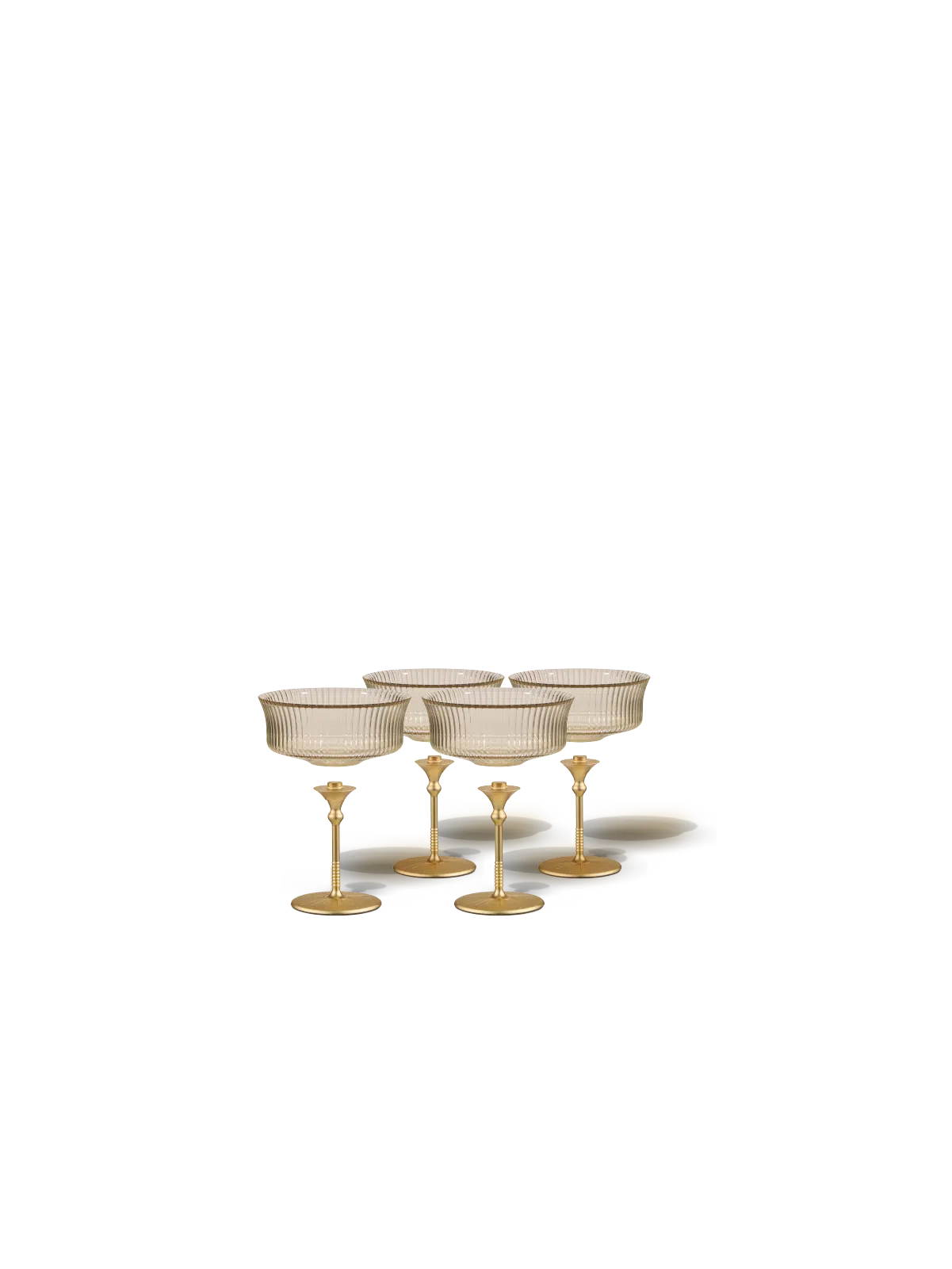 Sun Glasses Coupe Set of 4 / Safari White