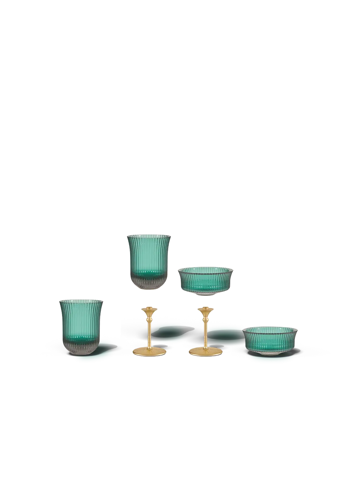 Sun Glasses Set – Wine & Coupe / Parisian Green