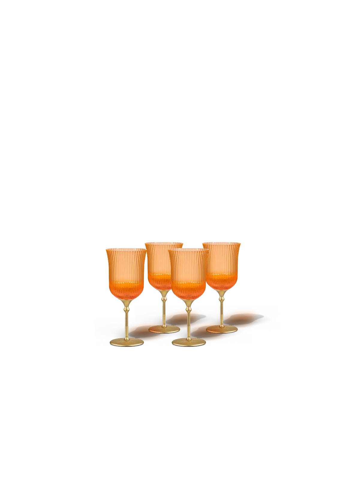Sun Glasses Wine Set of 4 / Orchard Orange