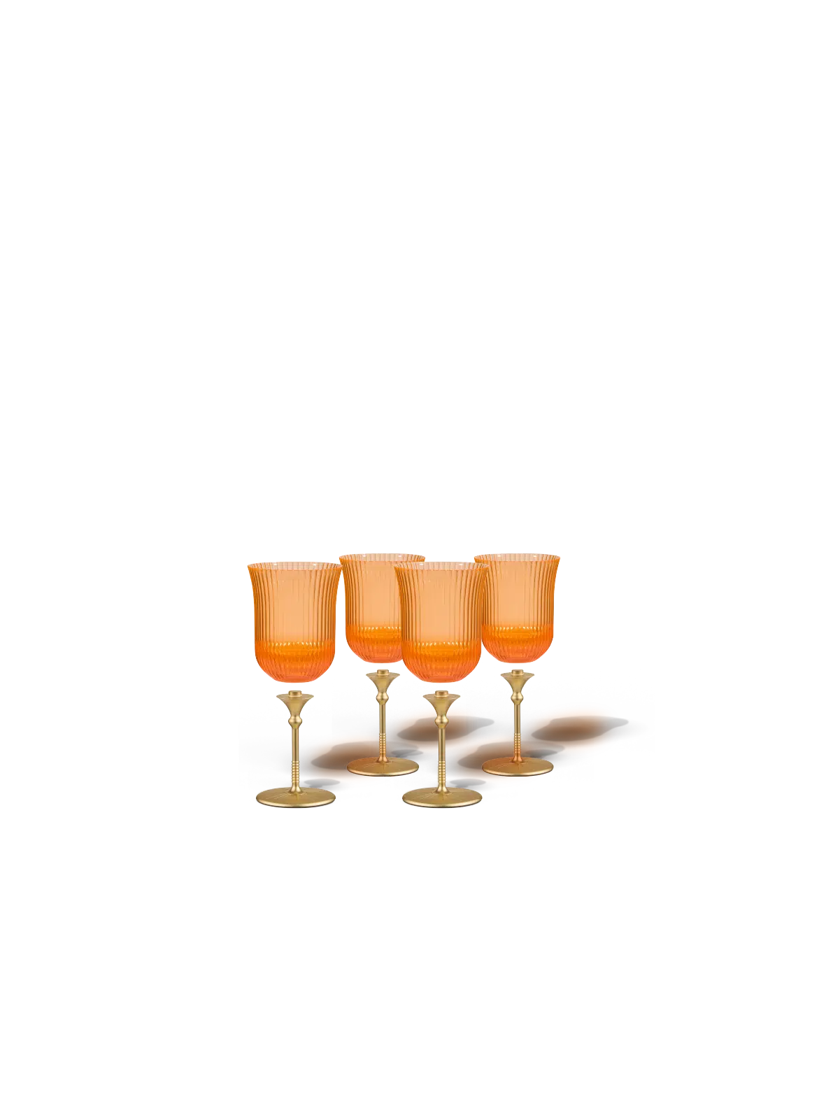Sun Glasses Wine Set of 4 / Orchard Orange