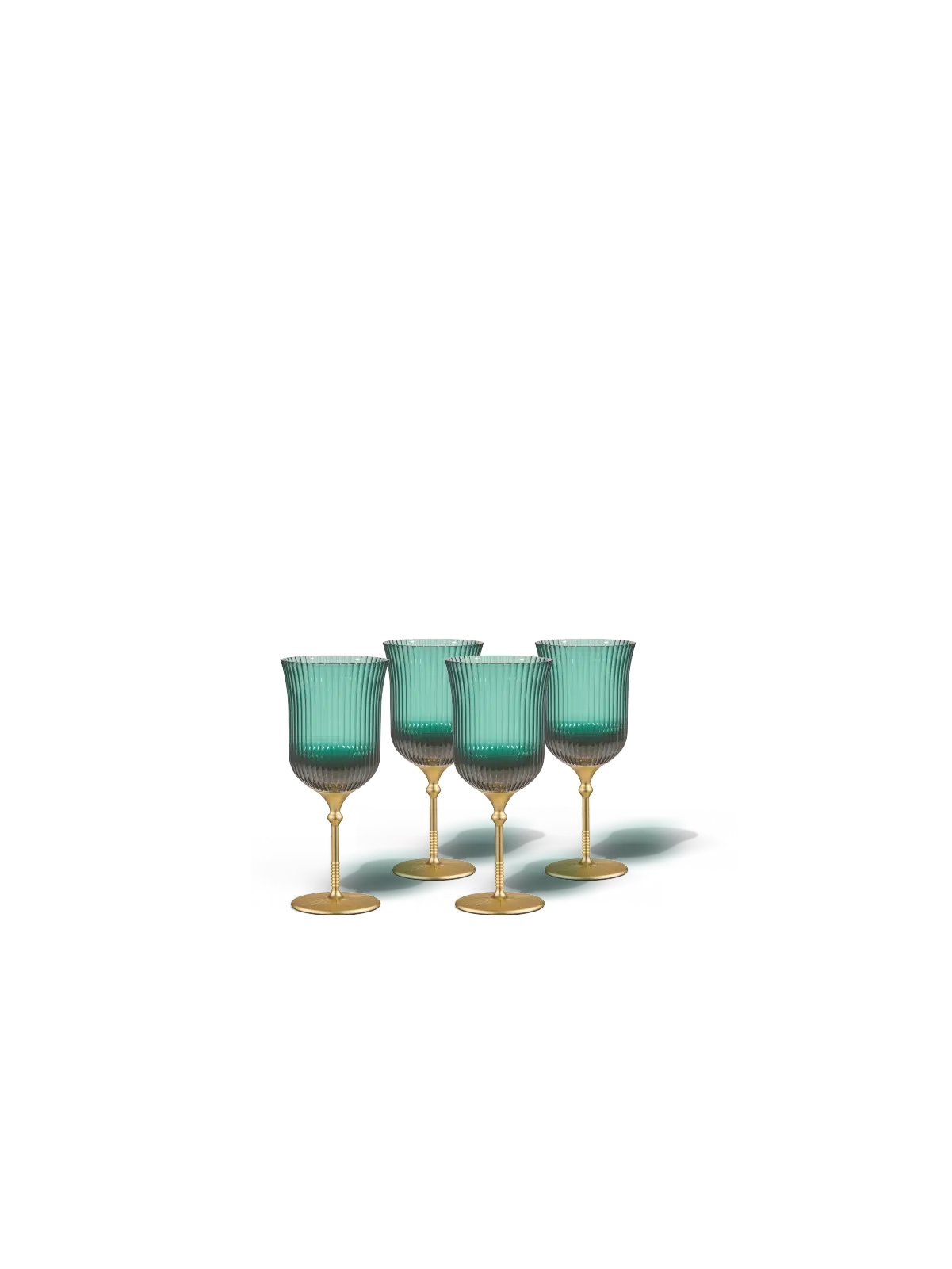 Sun Glasses Wine Set of 4 / Parisian Green