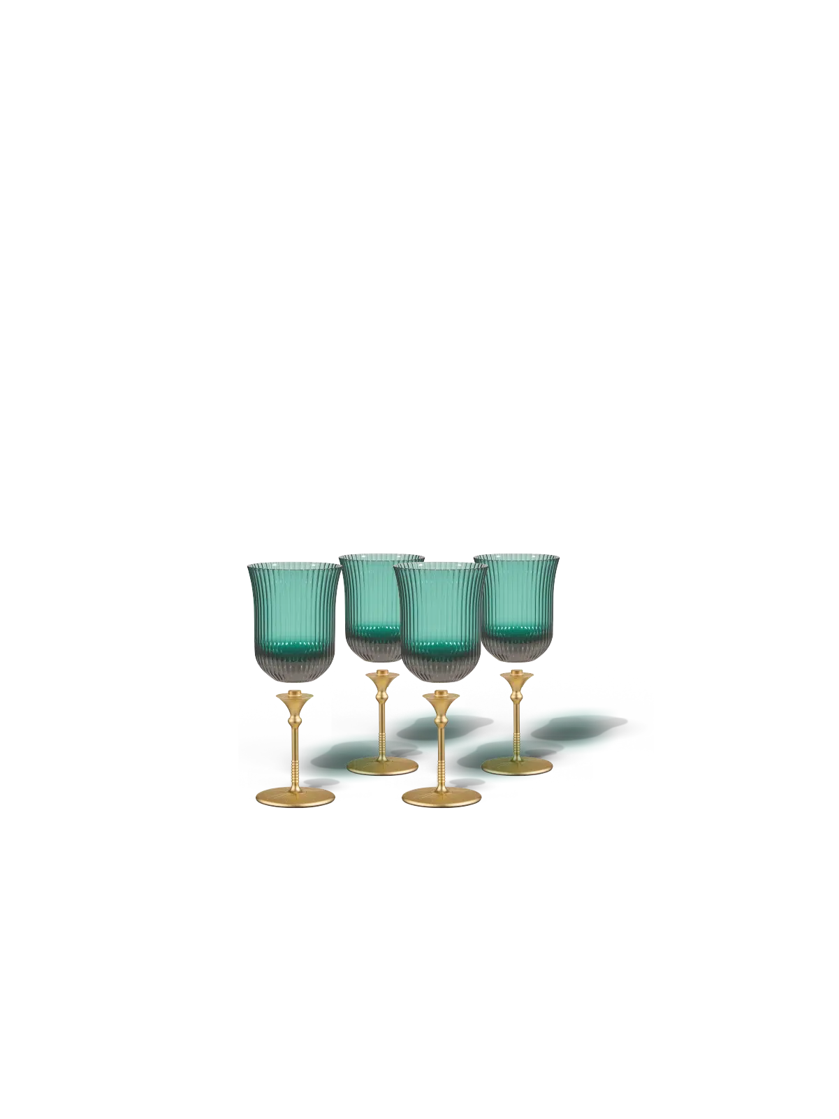 Sun Glasses Wine Set of 4 / Parisian Green