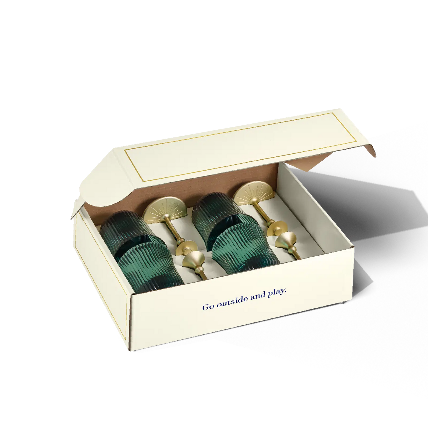 Sun Glasses Wine Set of 4 / Parisian Green