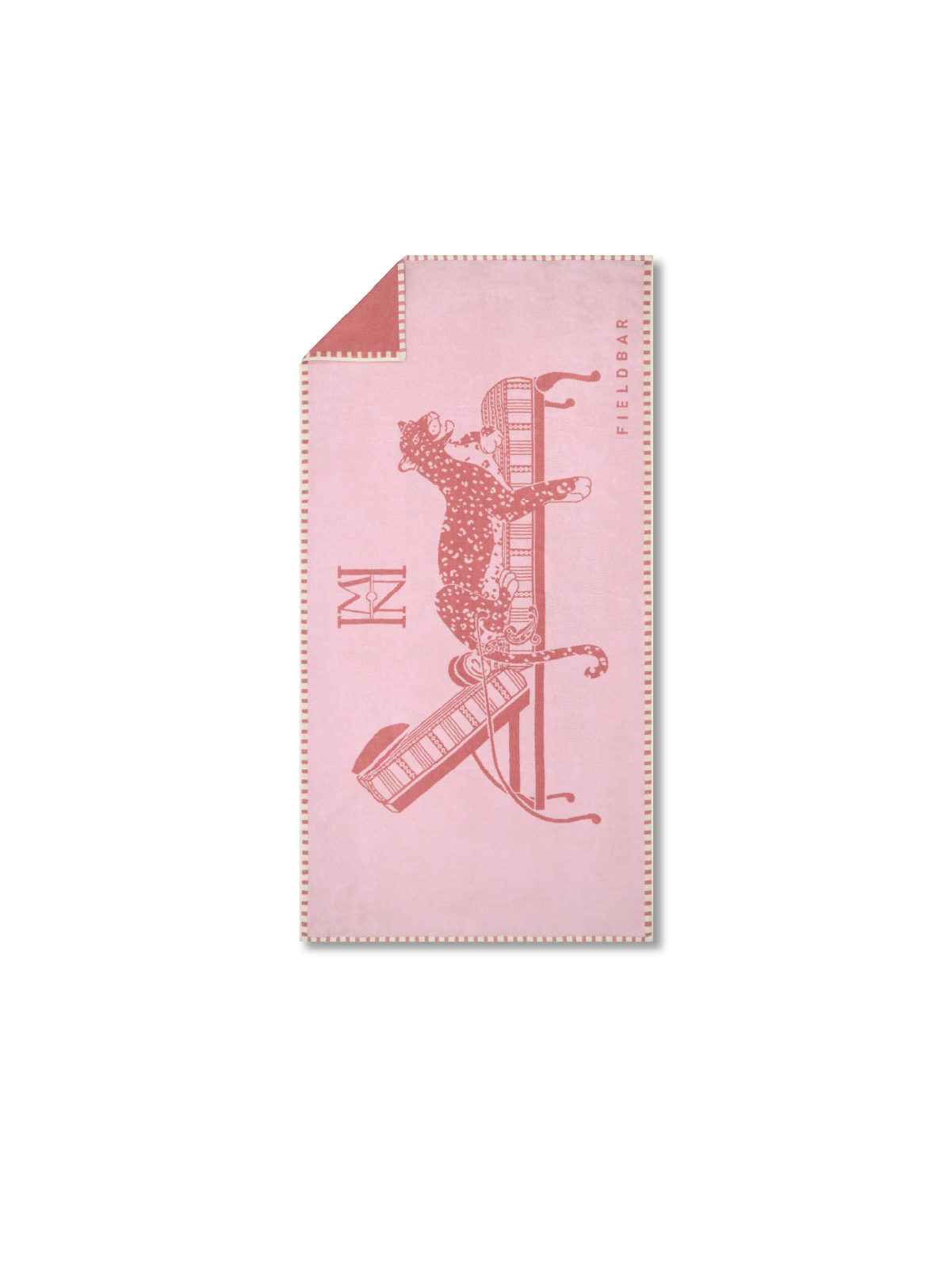 Nellie Pink Seabed Beach & Bath Towel – luxury South African picnic towel