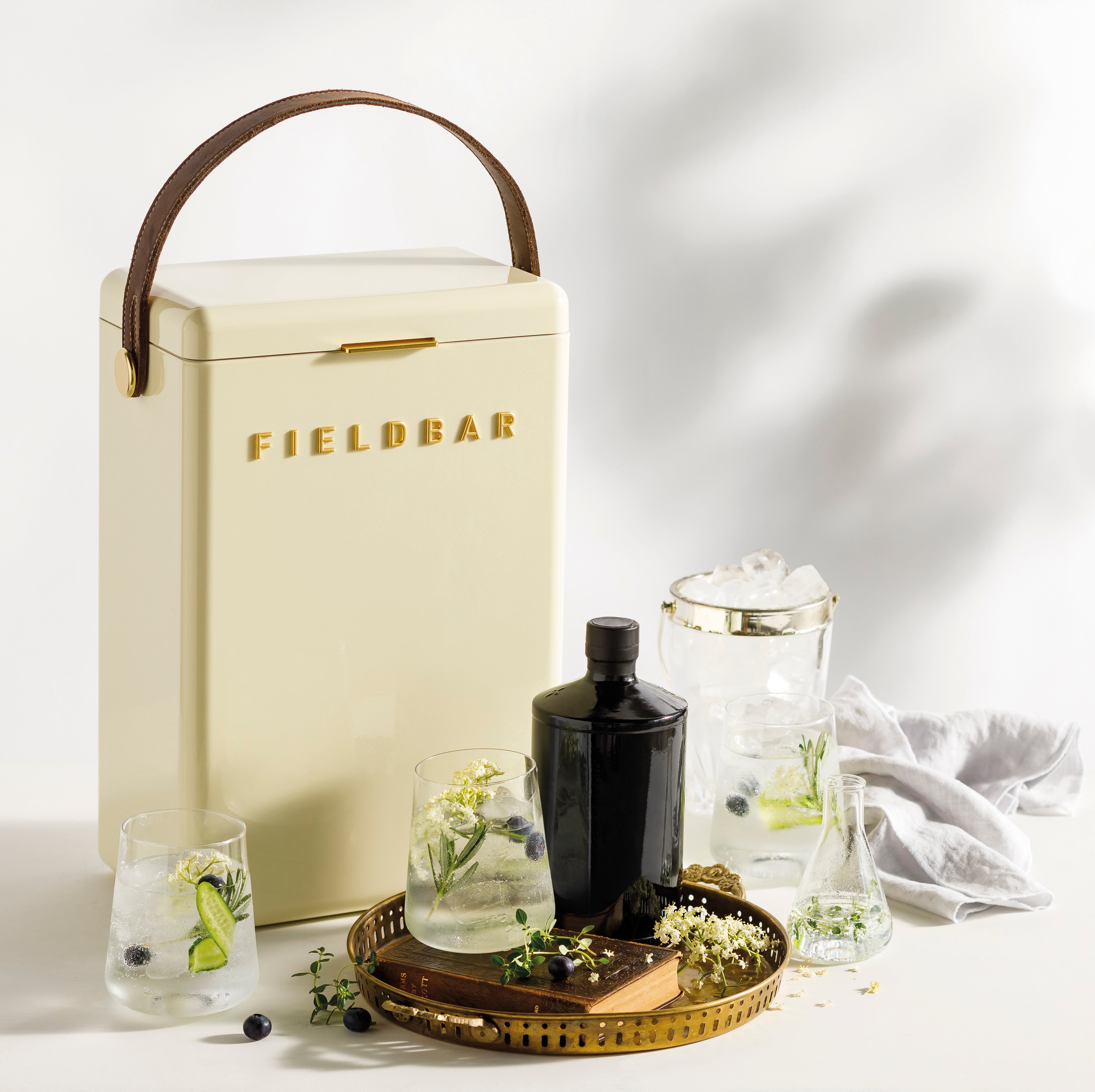 FIELDBAR - Safari White Drinks Box. 50 Hours Performance. Cooler box for sale